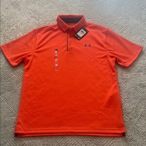 Men’s Under Armour Bright Orange Golf Loose Fit Polo